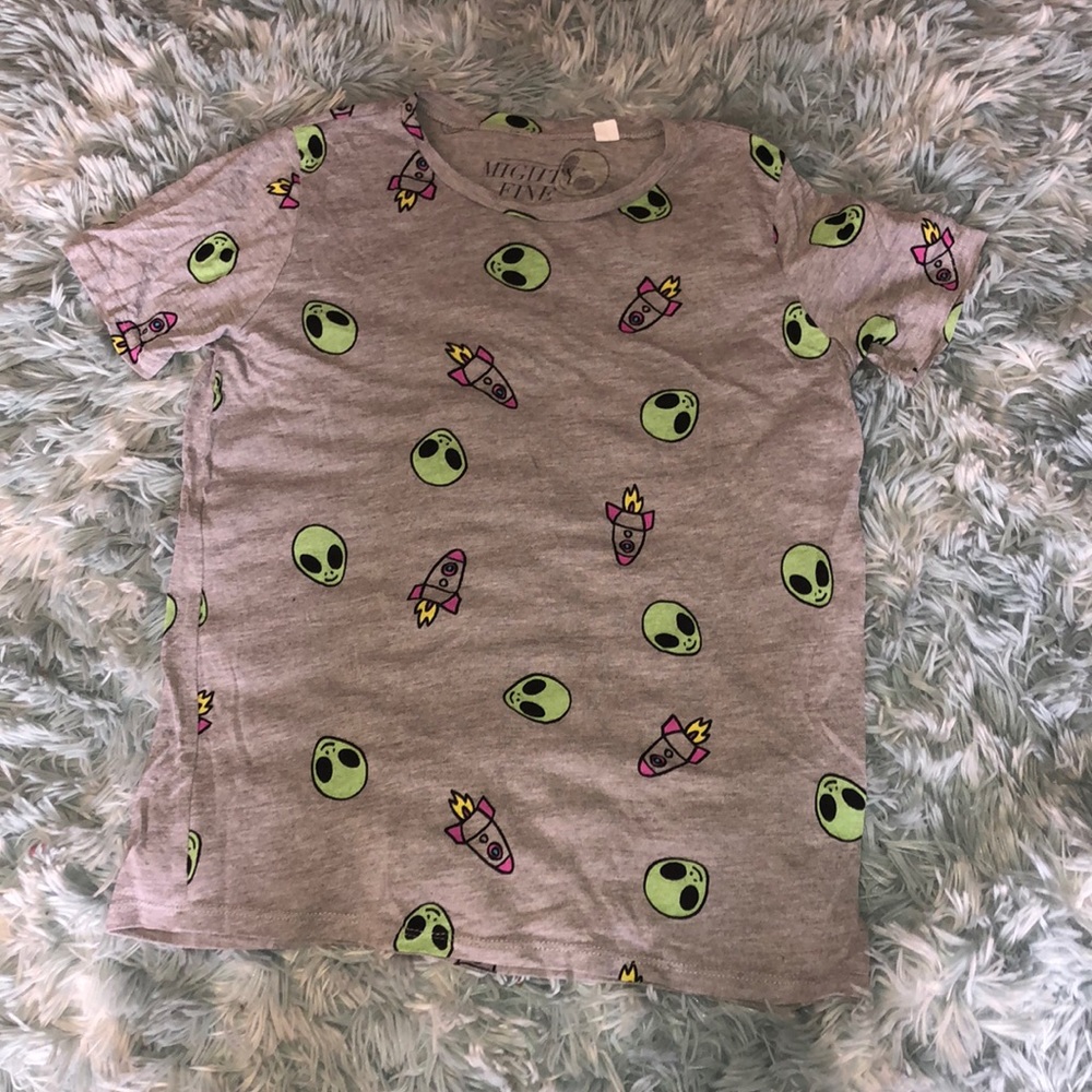 Alien rocket space t-shirt